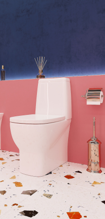 Унитаз-компакт Sanita Luxe Infinity DM INFSLCC01040522 с бачком и сиденьем микролифт